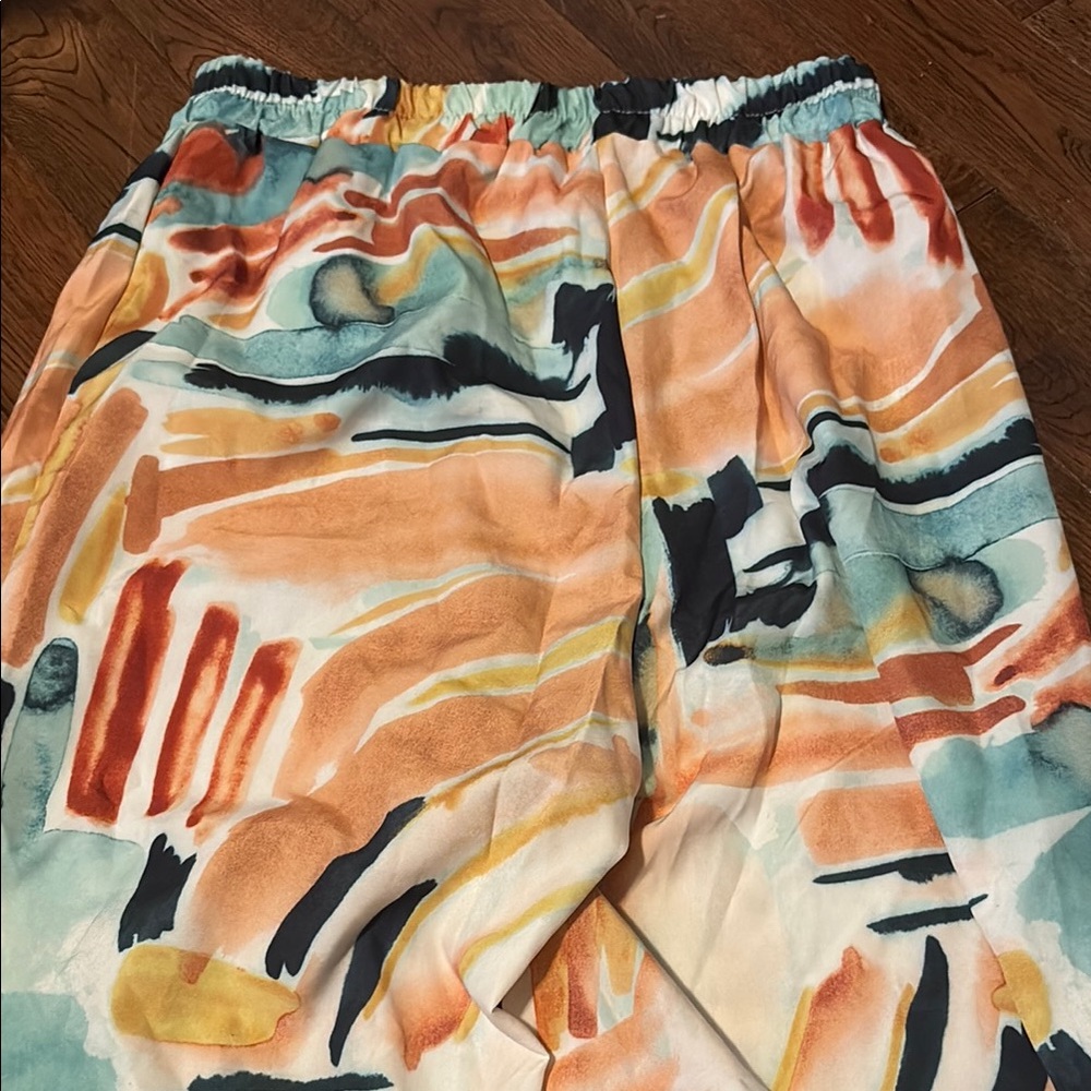 Colorful Abstract Print Pants - Picture 3 of 3